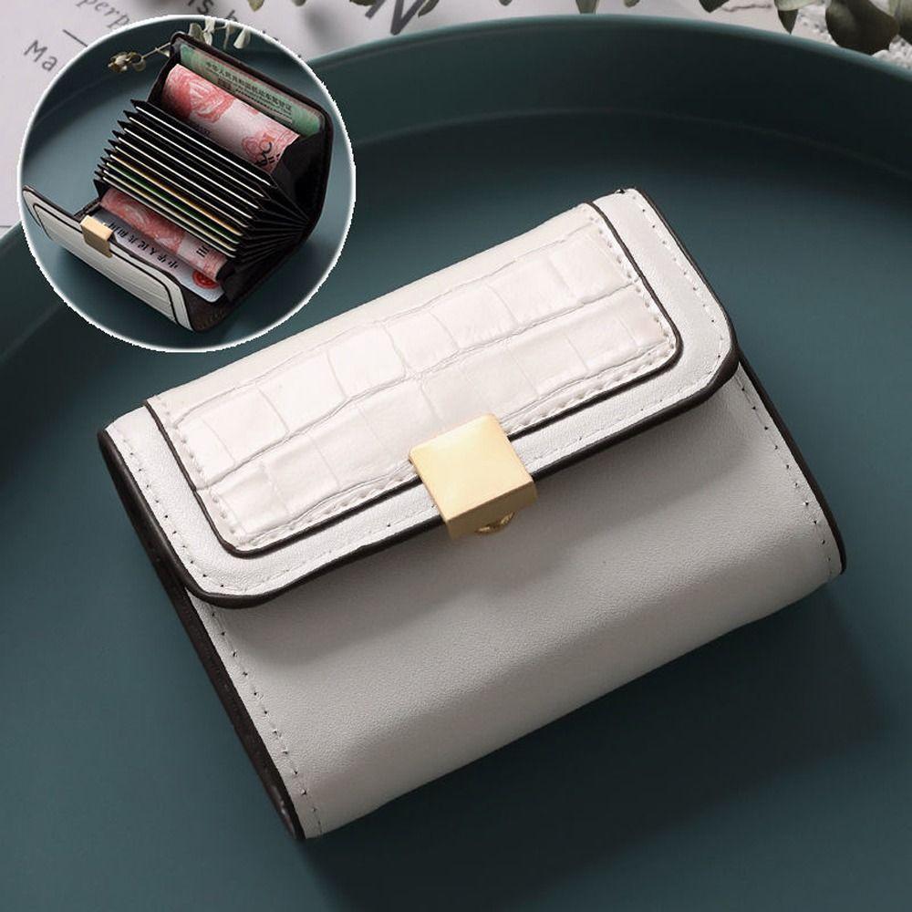 

Clutch Bag Female Ladies Women Hasp Card Bag Business Card Holder Money Clip Wallet Leather Wallet