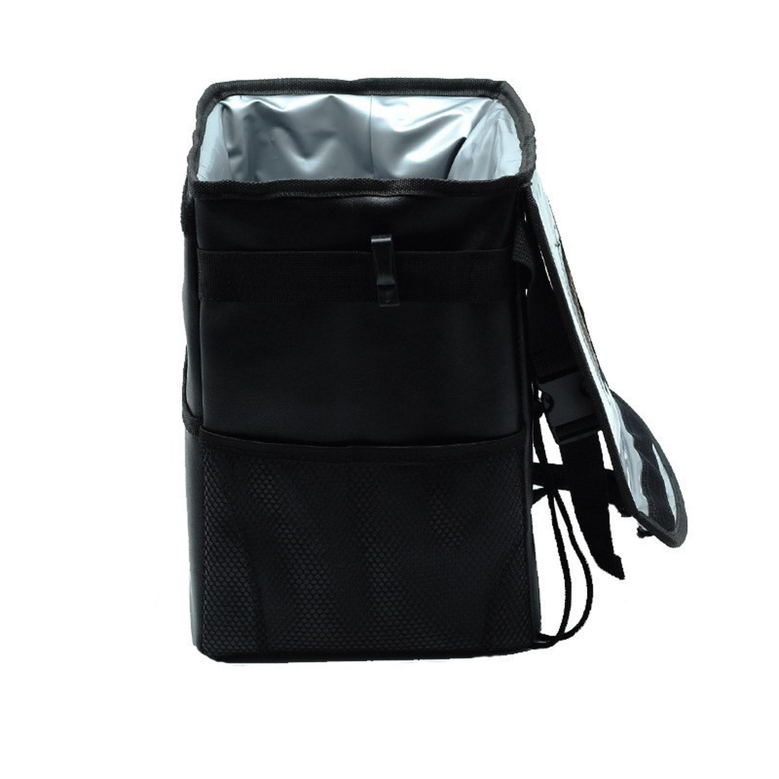 

Car Trash Can Leak Proof Space-Saving Vehicle Garbage Trash Storage Can Multi-Function Car Trash Bag Auto Accessories One Size чёрный