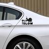 16.8*12.9CM Interesting cute Funny Old and Slow Graphical Vinyl Car Stickers Decal