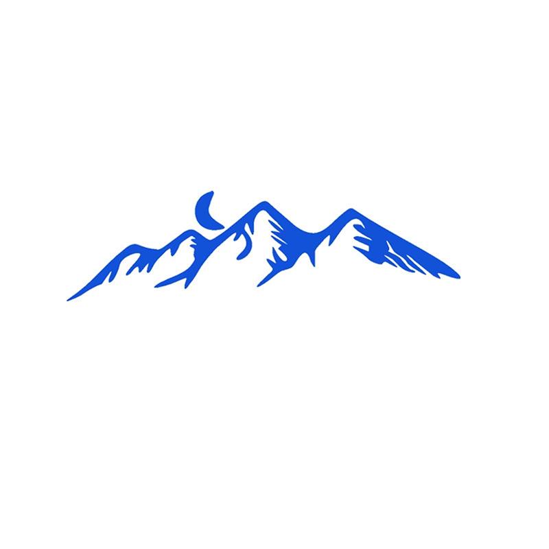 Mountain Moon Outdoor Personalized Car Rear View Mirror Makeup Mirror Decorative Stickers Helmet Mug Laptop Cell Phone Cute Mini