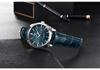 Binyan Men's Fashion Quartz Genuine Leather Waterproof Watch 5163