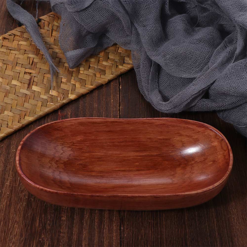 Båtformet serveringsbrett for tørket frukt Oval sushi-snacksplate Husholdningssalatbolle for mat