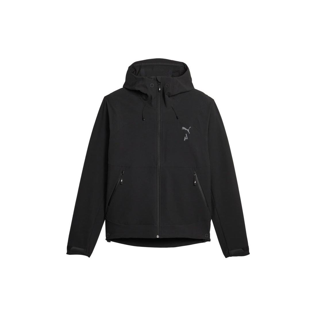 

Puma Куртка с капюшоном и застежкой-молнией с логотипом, мужская, черная 524108-01 S