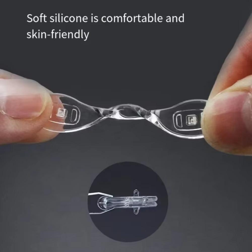 10pcs Comfortable U-Shaped Silicone Nose Pads-Repair Kits for Glasses,Non-Slip,Soft,and Breathable Accessories for Eyeglasses