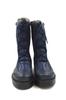 Women Modern Stylish Fashion Boots Genuine Leather Navy Blue Handmade Comfortable Casual Snow Boots