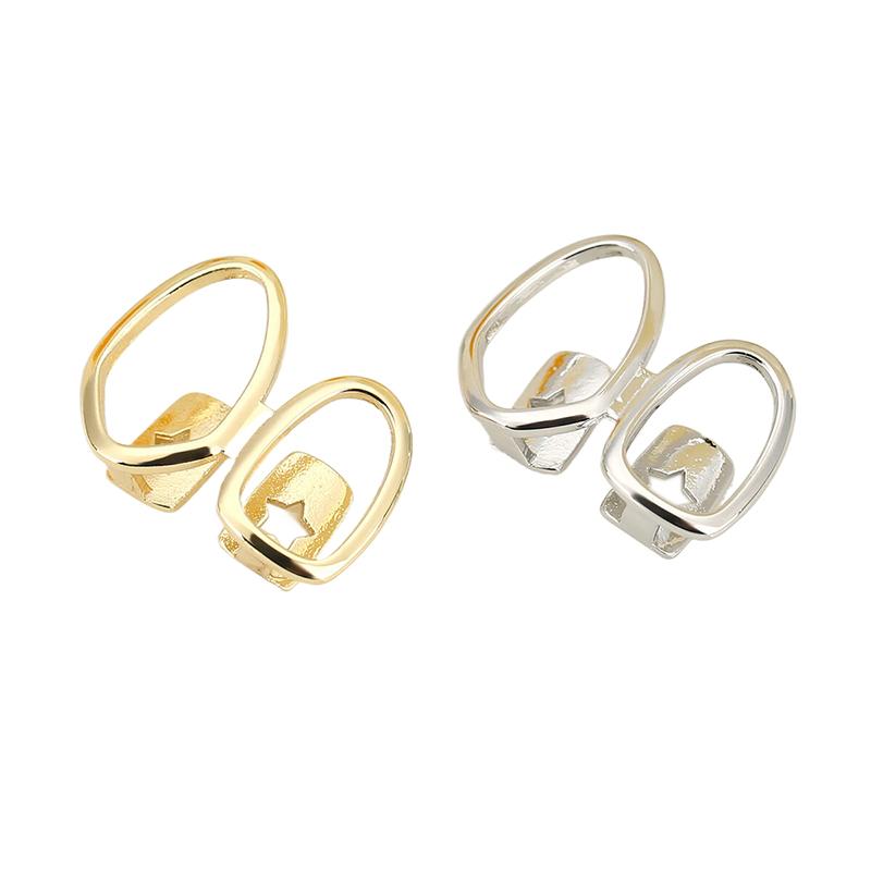 1 Stück Goldfarbener Alltagstauglicher Zahnschmuck Dental Grillz Hip Hop Hohles Herz Zahn Grillz Für Frauen