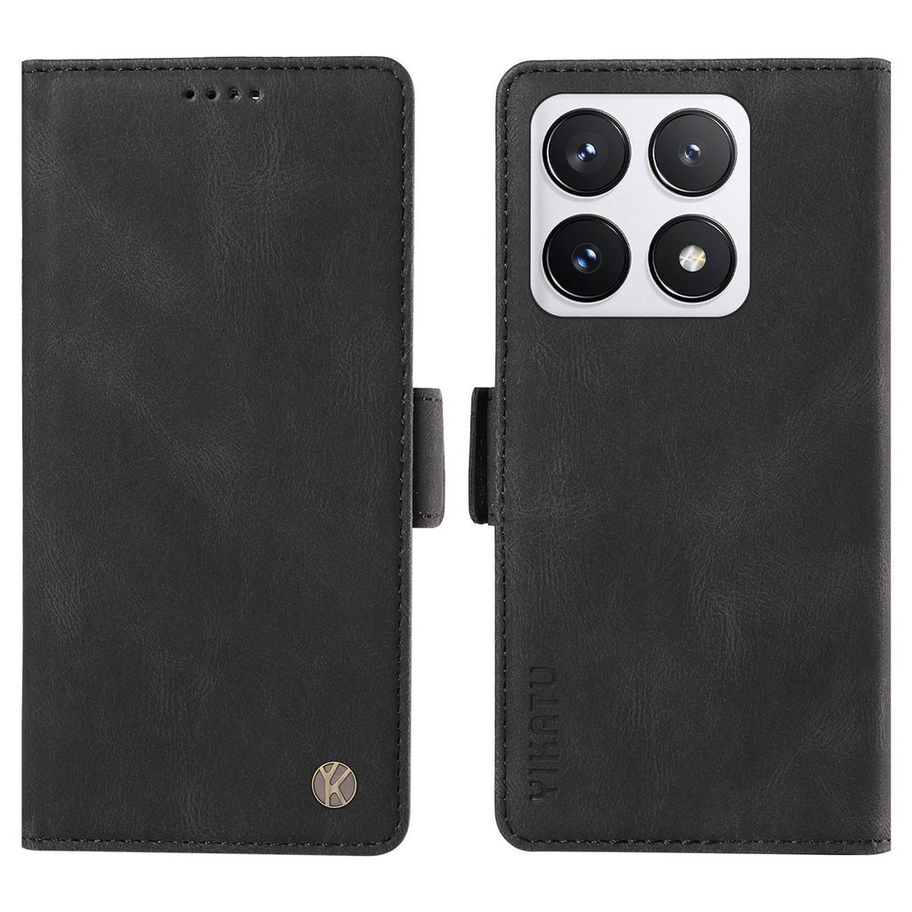 YIKATU YK-005 For Xiaomi 14T Pro Case PU Leather Wallet Phone Cover Skin Touch Feeling