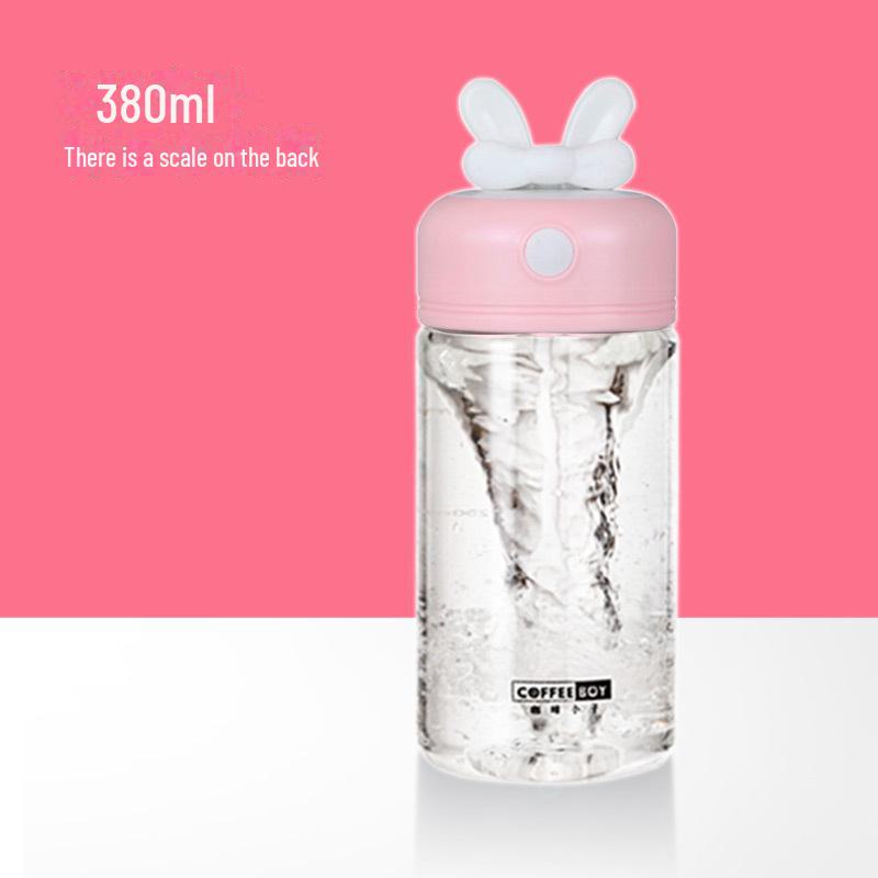 

Coffee Boy Electric Portable Mixing Cup – автоматический шейкер для напитков и молочных коктейлей Rabbit ears, Food grade plastic cup body (Tritan)