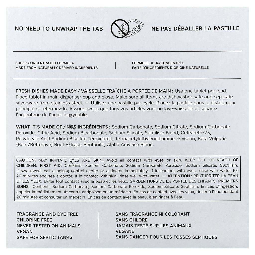 Tabletki do zmywarki, 72 tabletki, 864G (30.5Oz)