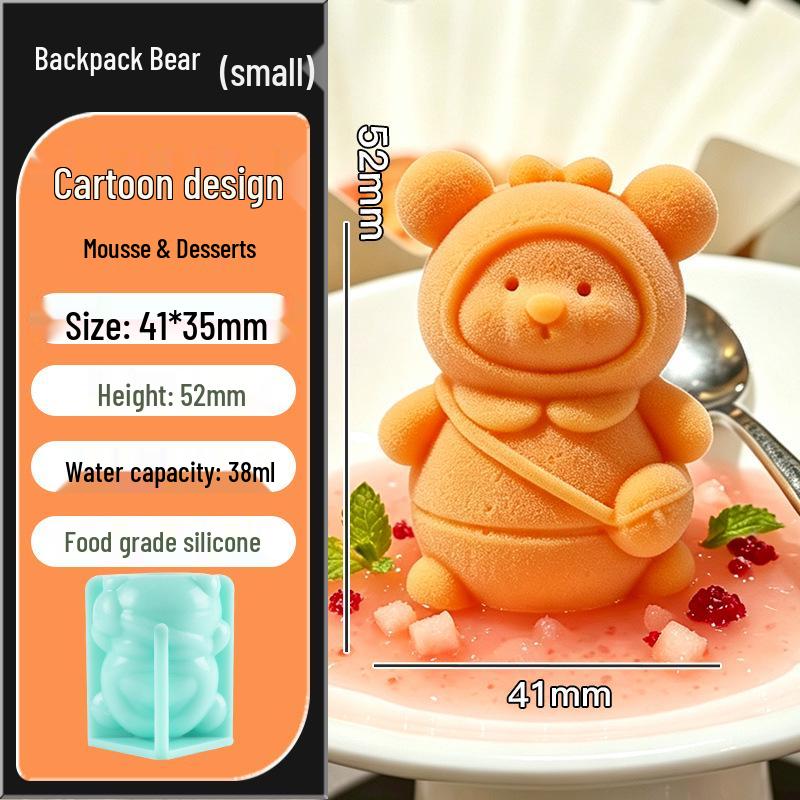 In-Stock Silicone Sheep Mousse Mold - 3D Cartoon, Food-Grade, Cute & Creative Design