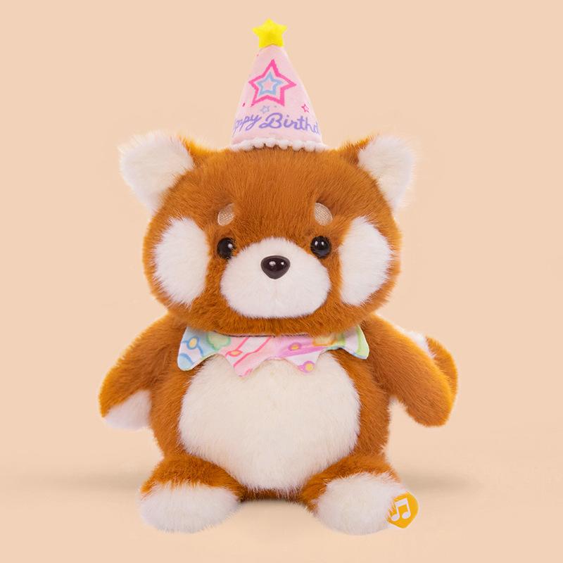 Clapping doll birthday bear doll can sing and swing baby elephant can be recorded to give girls plush toy gifts