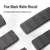 No Cane Sugar Black Wafer Sandwiches 300g/box - Whole Grain, Black Bean, Black Sesame Biscuits.