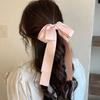 1pc Girl Ballet Stlyle Bow Streamer Hairpin, Female Elegant Sweet and Lovely Fashion Temperament Korean Version Headwear