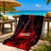 Coca-Cola Artwork Design Strandtuch, Schnelltrocknend, Pflegeleicht, Geeignet für Fitness und Strandurlaub, Sport-Essential