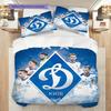 Dynamo Kyiv Pattern Bedding Quilt Set Quilt Cover Pillowcase Home Decoration Birthday Gift (1 * Duvet Cover + 2 * Pillowcase, Without Core)