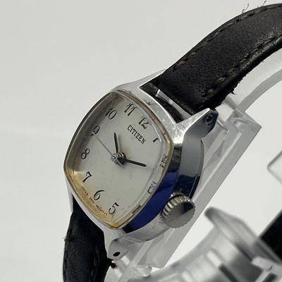 Used CITIZEN 70's 6800 Silver Dial Manual Winding Ladies Rare