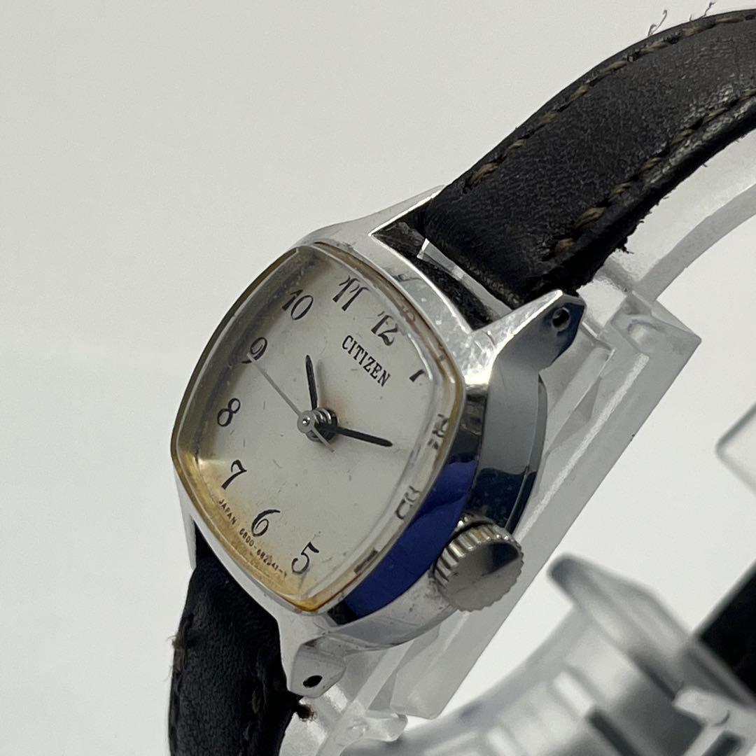 Used CITIZEN 70 s 6800 Silver Dial Manual Winding Ladies Rare