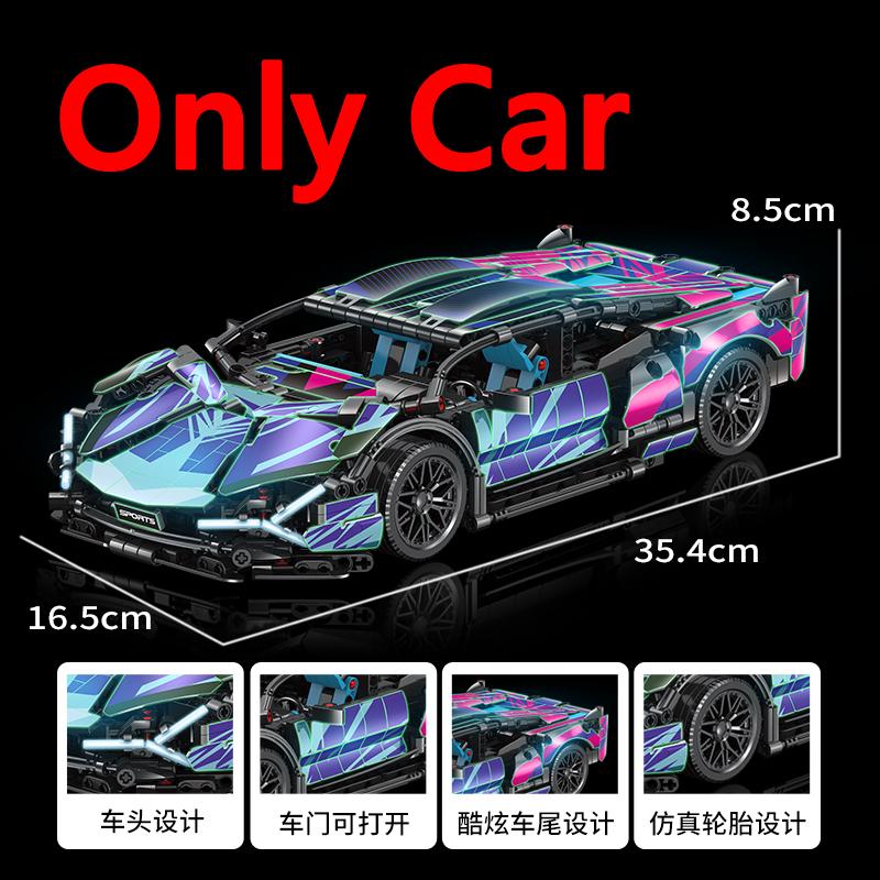 Technical Building Blocks 1400PCS Model Racing Sport Car City Mechanical Speed Vehicle Supercar Brick Puzzle Toys Kid Adult Gift