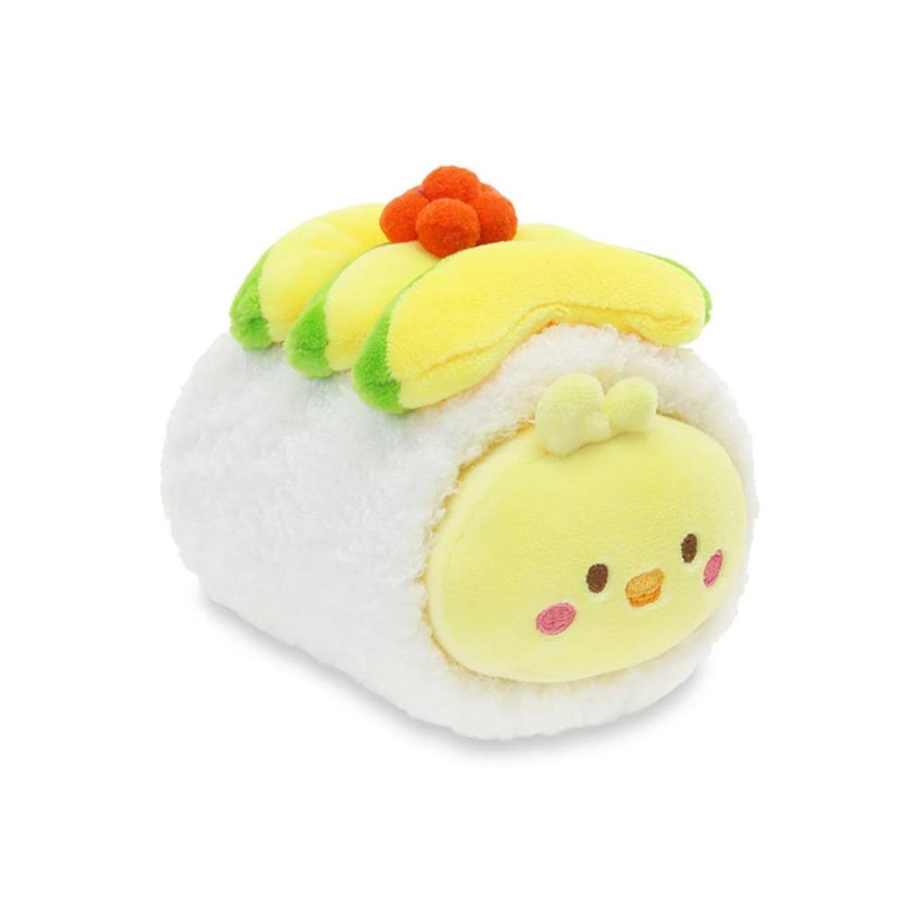 IRISRAIN ANIROLLZ Plush Toy, Small, Japanese Food Series, Avocado Chicky, 11.5x14x15cm (ANI-CK-PB6)