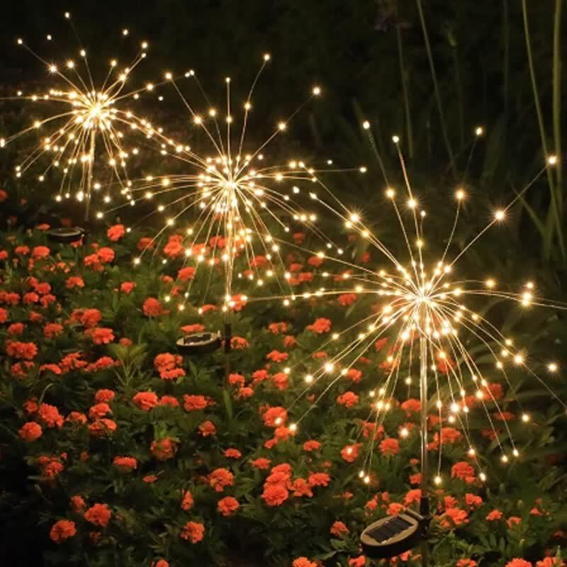 Solar Jellyfish Fireworks Outdoor Fiber Optic Lights