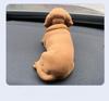Resin Flocking Dachshund Shaking Head Car Ornament