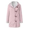 In Stock: New Style Women's Top Coat with Plus Velvet, Fur Collar, and Pockets