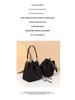 Handmade Textured Pinwheel Knot Crossbody Bucket Bag for Women