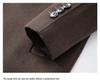 2025 Winter Men's Fashion Wool Coat, Double-Sided with Suit Collar, White Goose Down, Trendy Warm Outerwear