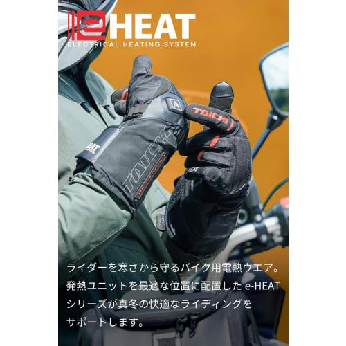 RS TAICHI Motorcycle Autumn/Winter Electric Heating Waterproof Cold Protection Heat Retention Touch Panel Compatible Built-in Protector e-HEAT Gloves