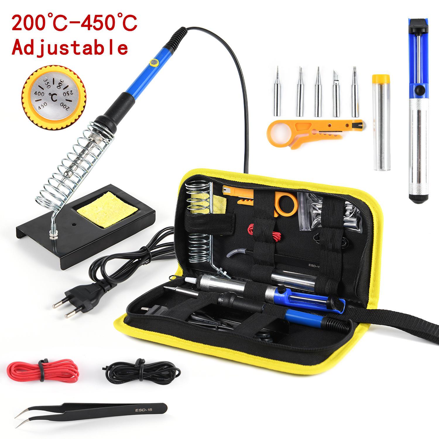 

60W Adjustable Temperature Soldering Iron & Desoldering Pump - EU/US Standard TP-936I US standard