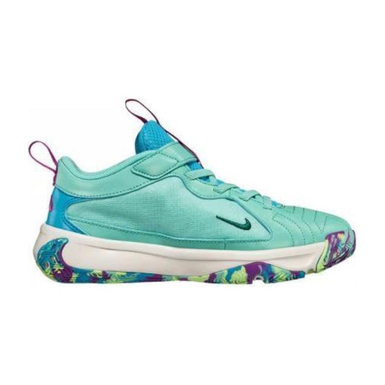 Nike Freak 5 Abriebfest Leichte Dämpfung Niedrig geschnitten Kinder Basketballschuhe Türkis Kinder's DZ4485-300