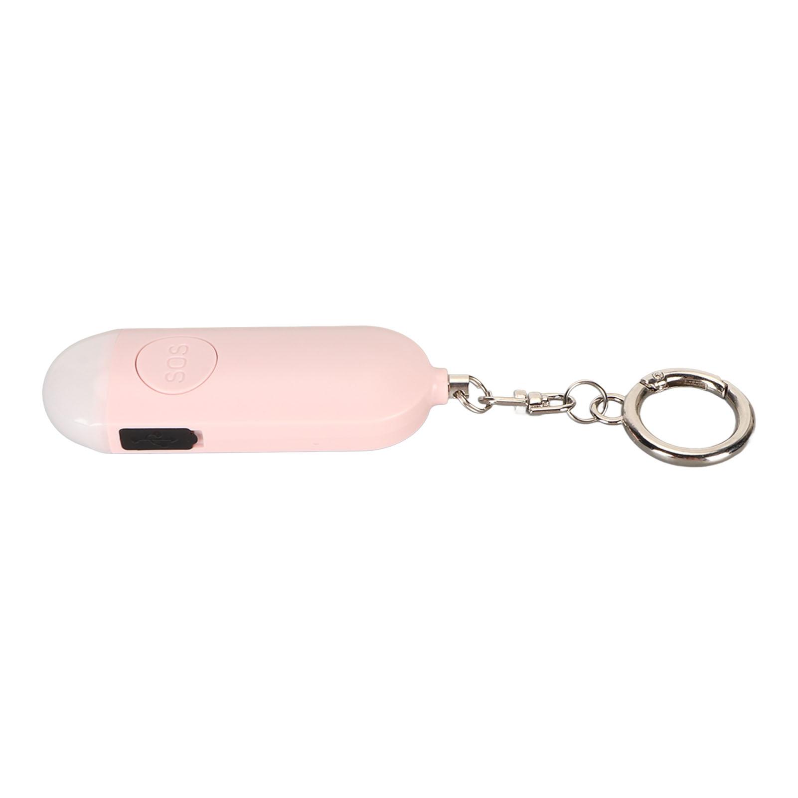 

Alarm with 130dB Siren and LED Strobe Light Security Alarm Keychain Elderly Emergency Security Alarm