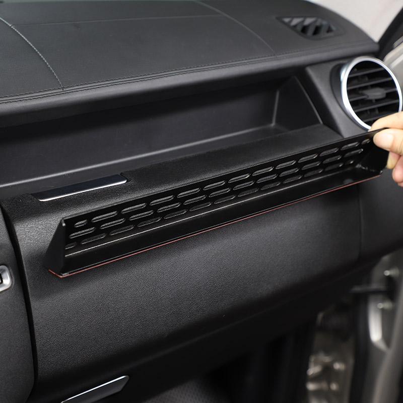 Aluminum Alloy Black For Land Rover Discovery 4 2010-2016 Car Co-pilot Glove Box Storage Partition Space Tidying Car Accessories YG4LK
