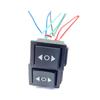 Wired 20A 12V - DC Motor Polarity Reversing Rocker 3 Position DPDT Momentary Automatic Reset Switch (On)-Off-(On) 6 Pin DPDT