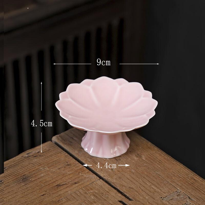 Chinese High-Footed Ceramic Snack Plate