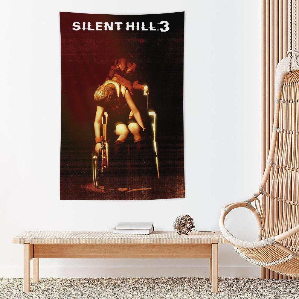 

Game SSilent Hill Tapestry Microfiber Wall Hanging For Bedroom Living Room Decor Outdoor Festival Garden Bar Background 74x94cm(29x37in)