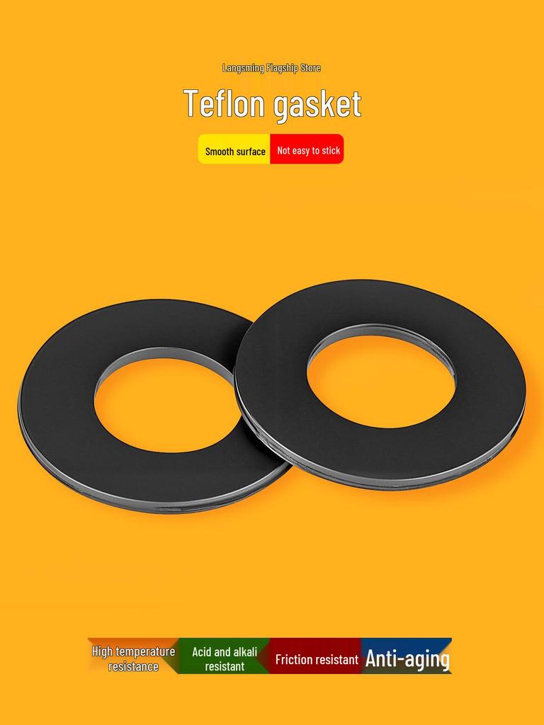 High-Temperature Resistant PTFE Flat Washer: Corrosion-Resistant Sealing Gasket