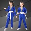 New Pattern Men's and Women's Taekwondo Clothing Long Sleeves Pure Cotton Taekwondo Clothing Training Clothing Wear-resistant