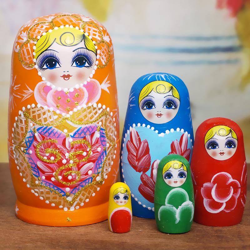 

10-слойная русская матрешка - Креативная деревянная игрушка и подарок на день рождения для детей, поделочная фигурка и сувенир из путешествий.