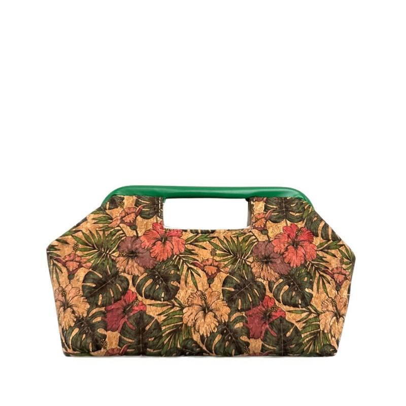 

Classic Vintage Style Colorful Woven Handbags Bohemian Flowers Pattern Top Handle Bags Ladies Casual Woven Clutch Purse