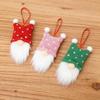 Nordic Style Knitted Doll Pendant Knitted Fabric Xmas Tree Hanging  Christmas Party