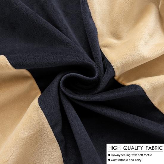 Gaming Chair Cover Dustproof Zipper Closure Contrast Color Stretchable Soft Fabric Elastic Buttom Anti-slip Chair