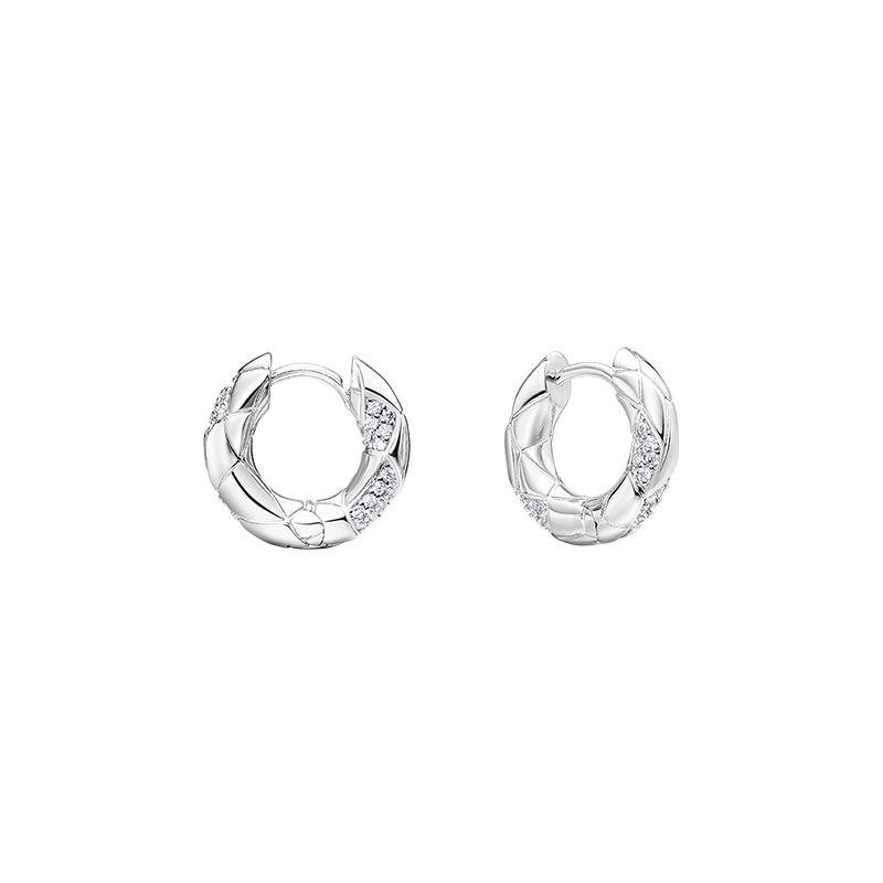 Arsis Snake Pattern Small Hoop Earrings