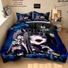 Ado Pattern Bedding uilt Set uilt Cover Pillowcase Home Decoration Birthday Gift (1 * duvet cover + 2 * pillowcase without core)