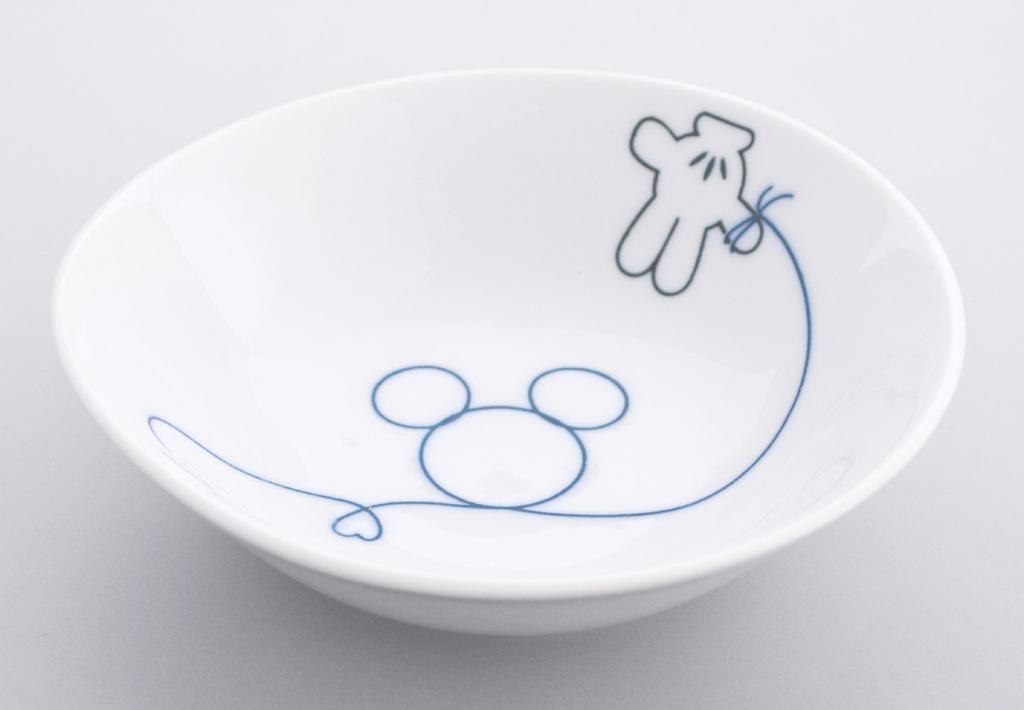 Disney Mickey of Gift Tableware Set Medium Bowl Set Paper Tube Box "Love Destiny" 3180-02