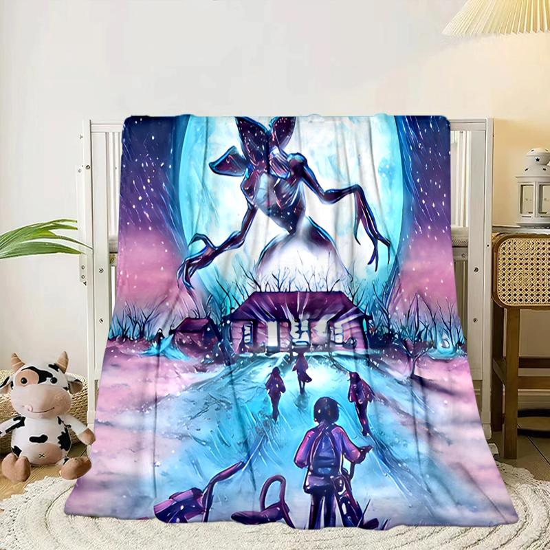 Stranger Sci-fi Adventure Blanket Flannel Blanket for Bed, Sofa, Camping, Hiking, Picnic Essentials, Gift for Family Fan Gifts