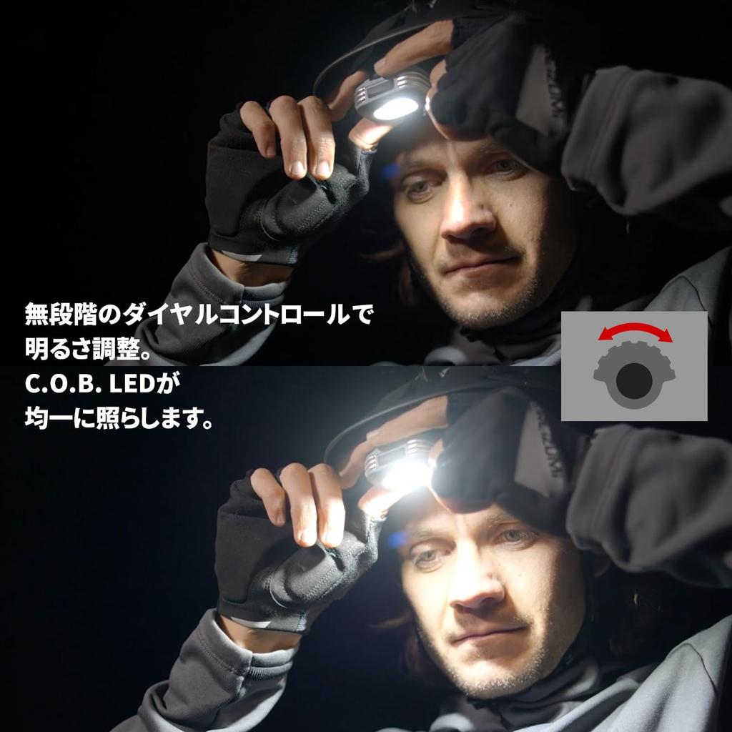 COAST LED Maximum Luminous Waterproof and Compatible with Dry and Rechargeable Hybrid Headlamp, RL10, Output 560lm, Dustproof, IP54, Batteries,