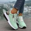 Women's Casual Sneakers Fashion Versatile Large Size Color Combination Cross-border Cash Models Slope Heel Thick Bottom Casual Sneakers