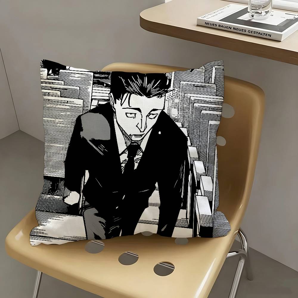 1pc The Strongest Lawyer Rampage Hiromi Higuruma Pillow Case Fashion Square Pillowcase Bedroom Sofa Room Ins Decoration Leisure