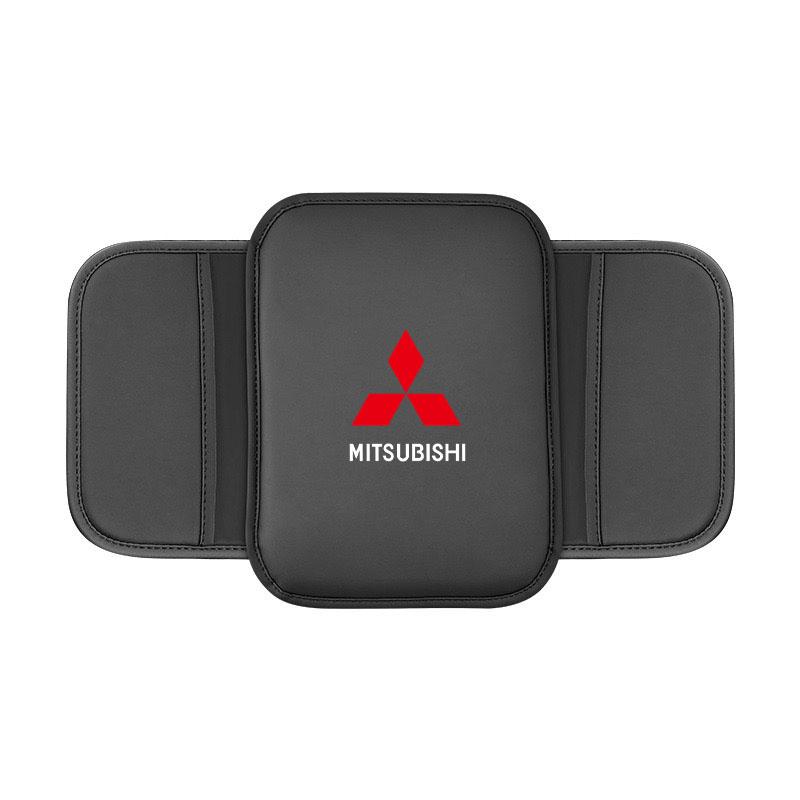 Car Armrest Cushion Whit Storage Bag Protector Mat for Mitsubishi Outlander Lancer 10 9 ASX RALLIART Eclipse L200 Pajero Auto SF9